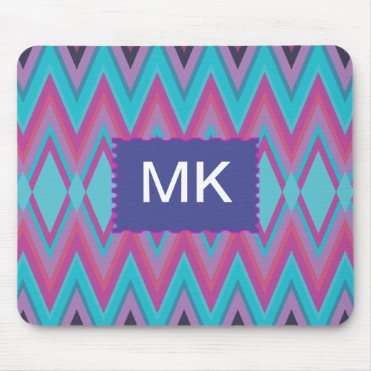 Paarse en Aqua Tribal Muismat (Voorkant)