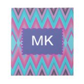 Paarse en Aqua Tribal Notitieblok (Voorkant)