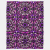 Paarse en blauw gepatenteerde fleece deken (Voorkant)