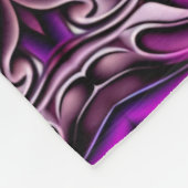 Paarse en blauw gepatenteerde fleece deken (Hoek)