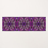 Paarse en blauw gepatenteerde yogamat (Achterkant (horizontaal))