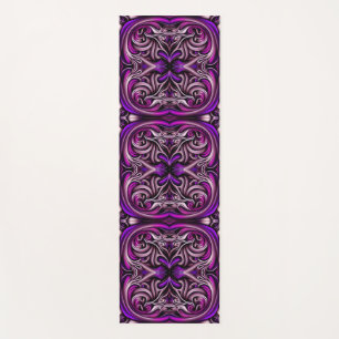 Paarse en blauw gepatenteerde yogamat