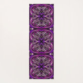 Paarse en blauw gepatenteerde yogamat (Achterkant)