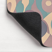 Paarse en blauwe abstracte golven muismat (Hoek)