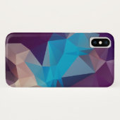 Paarse en blauwe Abstracte piramide Case-Mate iPhone Case (Achterkant (horizontaal))