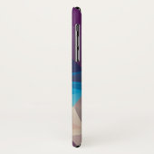 Paarse en blauwe Abstracte piramide Case-Mate iPhone Case (Achterkant/links)