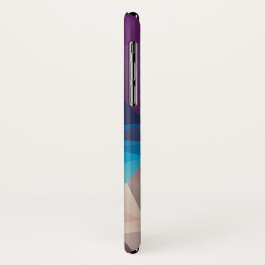 Paarse en blauwe Abstracte piramide Case-Mate iPhone Case (Achterkant/links)