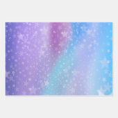 Paarse en blauwe achtergrond inpakpapier vel (Voorkant)