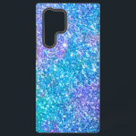 Paarse en blauwe achtergrond samsung galaxy hoesje<br><div class="desc">Afbeelding van een glittertextuur met paarse,  blauwe,  en groene tonen.</div>