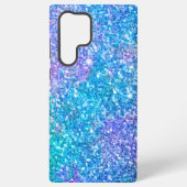 Paarse en blauwe achtergrond samsung galaxy hoesje (Achterkant)