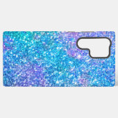 Paarse en blauwe achtergrond samsung galaxy hoesje (Achterkant horizontaal)