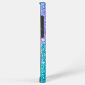 Paarse en blauwe achtergrond samsung galaxy hoesje (Rechterkant)