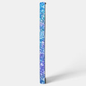 Paarse en blauwe achtergrond samsung galaxy hoesje (Linkerkant)