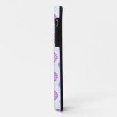 Paarse en blauwe bloemen Case-Mate iPhone case (Achterkant/links)