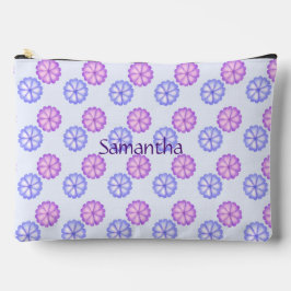 Paarse en blauwe bloemen etui