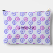 Paarse en blauwe bloemen etui (Achterkant)