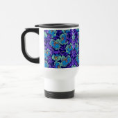 Paarse en blauwe bloemen William Morris Reisbeker (Links)
