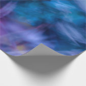 Paarse en blauwe bloemstructuur cadeaupapier (Hoek)