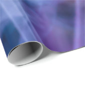 Paarse en blauwe bloemstructuur cadeaupapier (Rol Hoek)