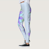 Paarse en blauwe blote Leggings (Links)