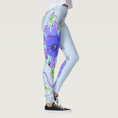 Paarse en blauwe blote Leggings (Rechts)