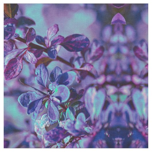 Paarse en blauwe botanische stof (Close Up)