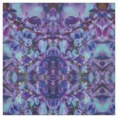 Paarse en blauwe botanische stof (Swatch)