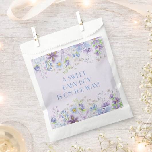 Paarse en blauwe boys bedankzakje (Geknipt)