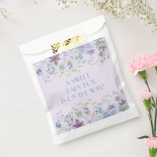 Paarse en blauwe boys bedankzakje (Gezegeld)