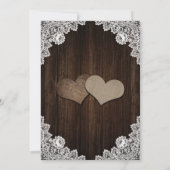 Paarse en blauwe bruiloft sparen de datum save the date (Achterkant)