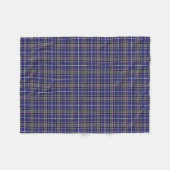 Paarse en Blauwe Clan Alexander Tartan Fleece Deken (Voorkant (Horizontaal))