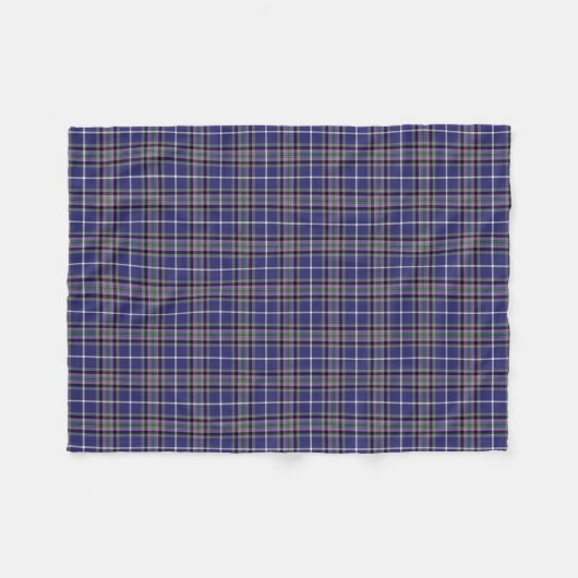 Paarse en Blauwe Clan Alexander Tartan Fleece Deken (Voorkant (Horizontaal))