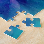 Paarse en blauwe digitale rook legpuzzel (Zijkant)