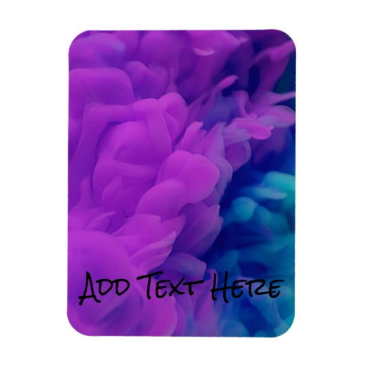 Paarse en blauwe digitale rook magneet (Verticaal)