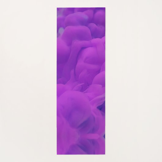 Paarse en blauwe digitale rook yogamat (Achterkant)