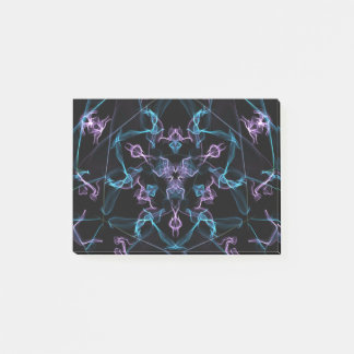 Paarse en blauwe driehoek Mandala Post-it® Notes