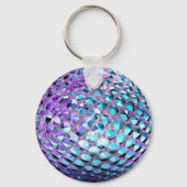 Paarse en blauwe edelsteen zoeken haar sleutelhanger (Achterkant)