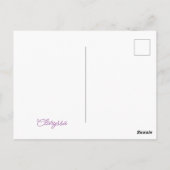 Paarse en blauwe eendenkuikens briefkaart (Achterkant)