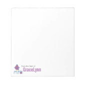 Paarse en blauwe eendenkuikens notitieblok (Voorkant)