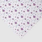 Paarse en blauwe eendenkuikens tissuepapier (Detail)