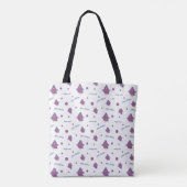 Paarse en blauwe eendenkuikens tote bag (Achterkant)