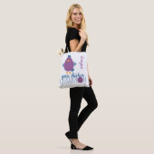 Paarse en blauwe eendenkuikens tote bag (Op model)