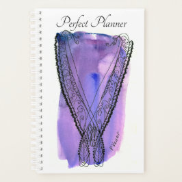 Paarse en blauwe fantasie Ketting Planner