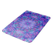 Paarse en blauwe fractale Kaleidoscoop Badmat (Gekanteld)