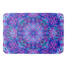 Paarse en blauwe  fractale Kaleidoscoop