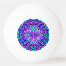 Paarse en blauwe  fractale Kaleidoscoop