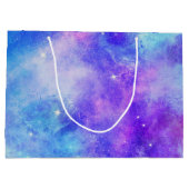 Paarse en Blauwe Galaxy Space Abstract Groot Cadeauzakje (Achterkant)