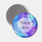 Paarse en Blauwe Galaxy Space Abstract Magneet (Voorkant / Achterkant)