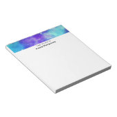 Paarse en Blauwe Galaxy Space Abstract Notitieblok (Schuin)