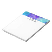 Paarse en Blauwe Galaxy Space Abstract Notitieblok (Linkerzijde)